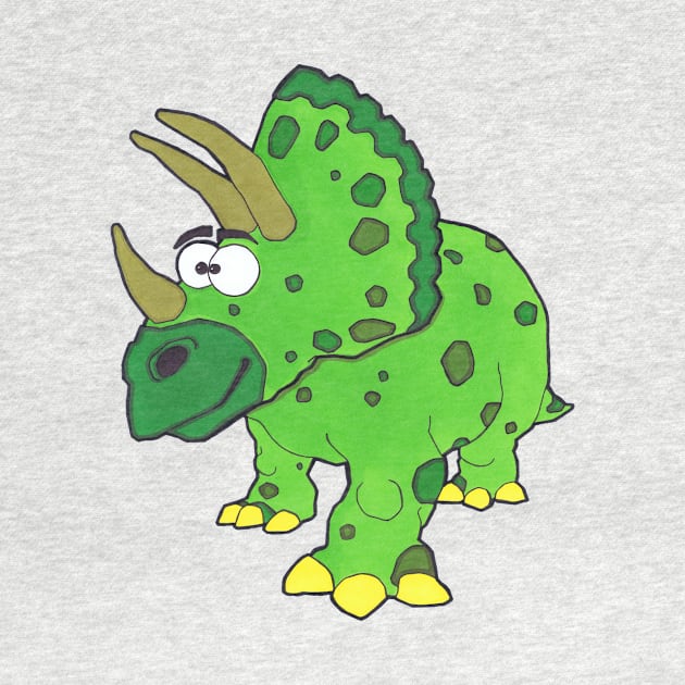 Timothy theTriceratops (Dinosaur No2) by SpencerHart